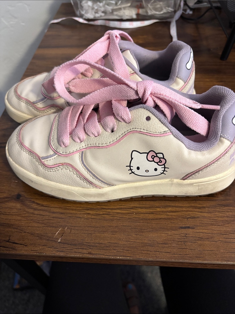H&M White and Pink Hello Kitty Kids Sneakers